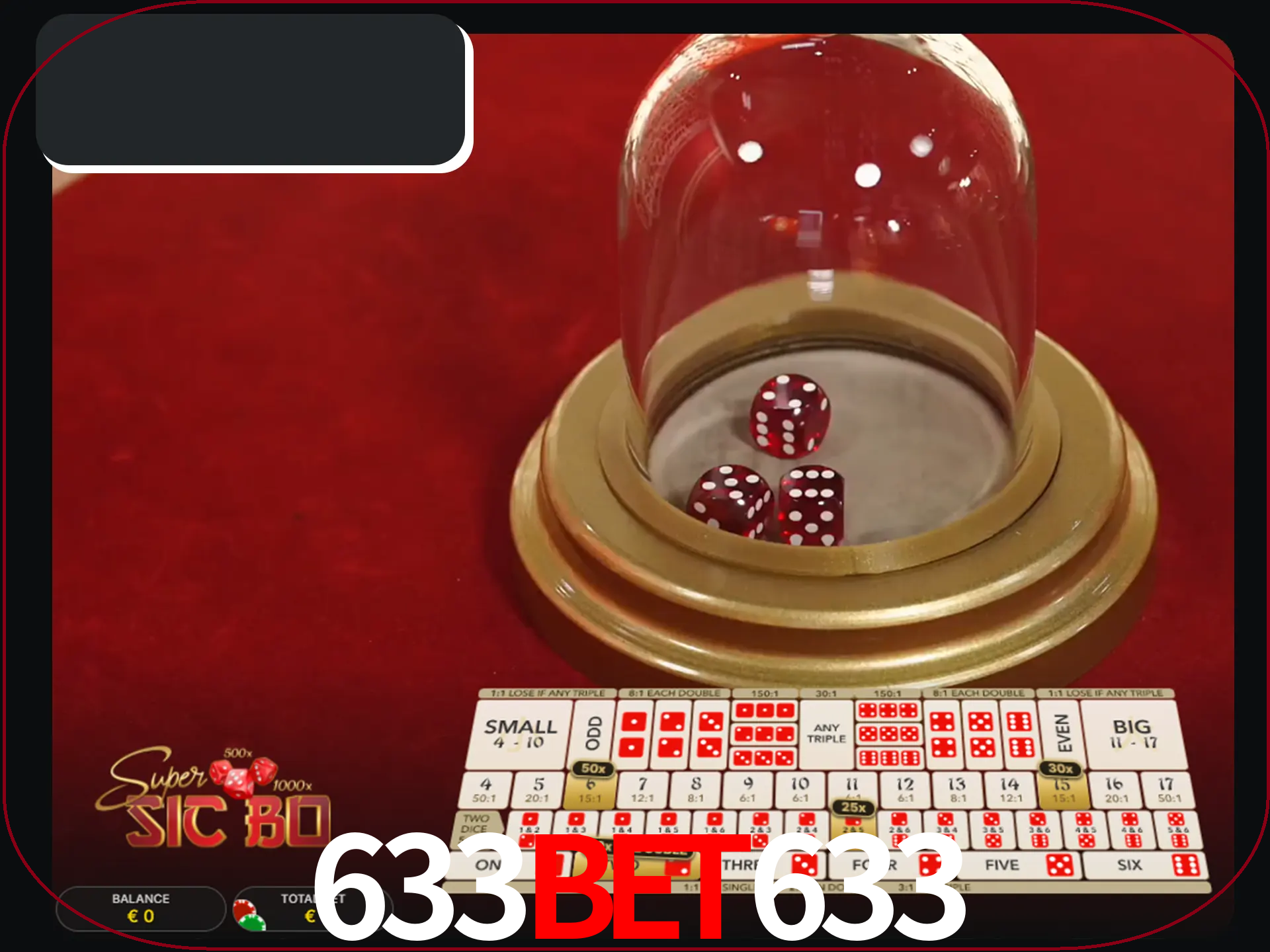 Deixe os dados ao seu lado nos jogos da Sic Bo.